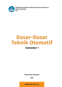 Dasar-Dasar Teknik Otomotif Kelas X Semester 1